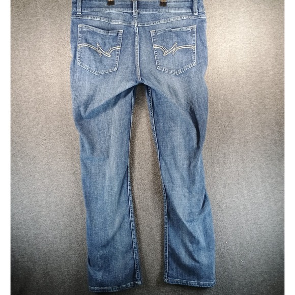 Wrangler Mid Rise Straight Leg Jeans Womens 17/18x34 Medium Wash Blue - Picture 9 of 11